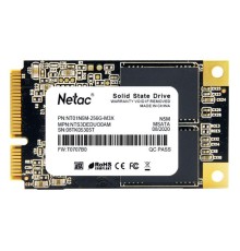 SSD накопитель Netac SSD N5M 256GB mSATA SATAIII 3D NAND, R/W up to 540/490MB/s, TBW 140TB, 3y wty