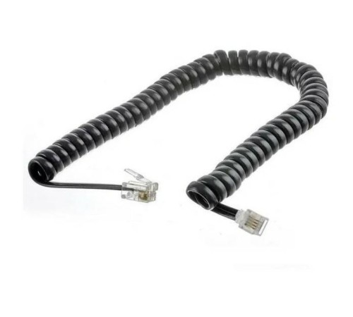 GCR Телефонный шнур удлинитель для аппарата витой 2.0m 6P4C (джек 6p4c - jack 6p4c) черный GCR Телефонный шнур удлинитель для аппарата витой 2.0m 6P4C (джек 6p4c - jack 6p4c) черный