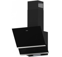 Вытяжка Korting/ Наклонная, 60см, электронное сенсорное управление Touch, 3 режима, 450 м3/ч., таймер, алюминиевый жировой фильтр, лампы освещения LED, ур.шума 50 дб, черное стекло