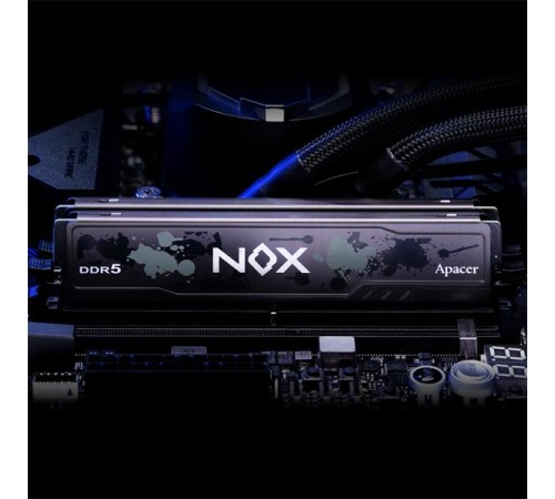Оперативная память Apacer  DDR5  16GB  5600MHz DIMM NOX Black Gaming Memory (PC5-44800) CL40 1.25V (Retail) 2048*8  Heat Sink (Retail) 3 years (AH5U16G56C522MBAA-1)