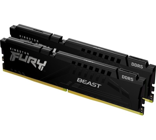 Память оперативная/ Kingston 64GB 5600MT/s DDR5 CL36 DIMM (Kit of 2) FURY Beast Black EXPO Память оперативная/ Kingston 64GB 5600MT/s DDR5 CL36 DIMM (Kit of 2) FURY Beast Black EXPO