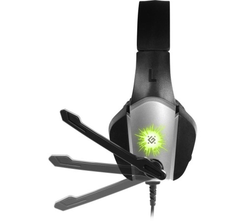 Defender Игровая гарнитура X-Skull черный+серый, провод 2.1 м