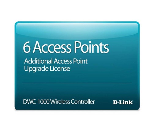 Электронный ключ для активации ПО/ DWC-1000-AP6 License for supporting 6 additional APs on DWC-1000