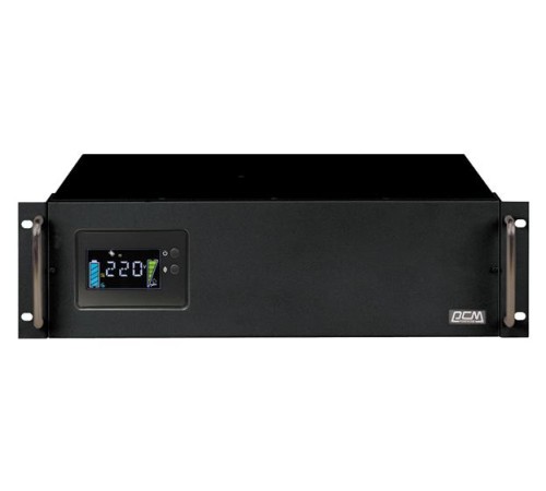 Источник бесперебойного питания Powercom King Pro RM KIN-2200AP, LCD, 2200VA/1760W, Rack mount 3U, 8*IEC320-C13 (8 batt), SNMP Slot, black (1152608)