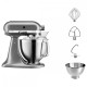 Настольный миксер KitchenAid Настольный миксер с откидным блоком Artisan 4.8 л, серебряный медальон