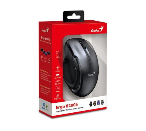 Мышь беспроводная Ergo 8200S IronGrey Мышь беспроводная Ergo 8200S IronGrey