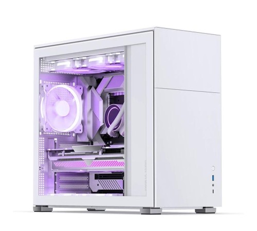 Корпус без блока питания/ Case JONSBO D41 STD, Midi-Tower, TG, no fan, 1xUSB-A 3.2 + 1xUSB-C 3.2, ATX, mATX White