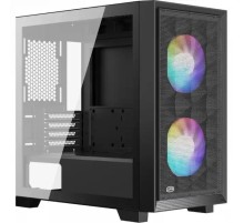 Корпус без блока питания/ Case PCCooler C3D310 BK ARGB, Mini-Tower, TG, Mesh, 2x120mm ARGB, 2xUSB-A 3.0, mATX, mITX Black