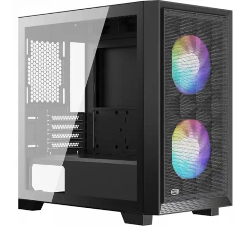 Корпус без блока питания/ Case PCCooler C3D310 BK ARGB, Mini-Tower, TG, Mesh, 2x120mm ARGB, 2xUSB-A 3.0, mATX, mITX Black Корпус без блока питания/ Case PCCooler C3D310 BK ARGB, Mini-Tower, TG, Mesh, 2x120mm ARGB, 2xUSB-A 3.0, mATX, mITX Black
