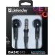 Defender Наушники вставки Basic 610 черный