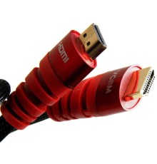Кабель/ Кабель HDMI 19M/M ver. black and red 2.0, 3m VCOM <CG526S-R-3M> Blister