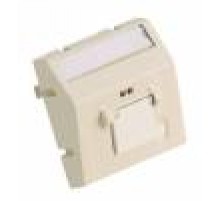 Адаптер 45х45 с одной наклонной вставкой на один модуль MiniCom/ Adapter, 45x45mm, 1 Port Sloped Shuttere