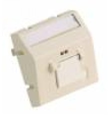 Адаптер 45х45 с одной наклонной вставкой на один модуль MiniCom/ Adapter, 45x45mm, 1 Port Sloped Shuttere