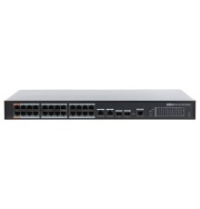 2xCombo 1000 Base-T/SFP  24x 10/100 Base-T（Hi-PoE/PoE+/PoE）IEEE802.3af/IEEE802.3at/Hi-PoE Мощность PoE 360Вт Размеры: 440мм×300мм×44мм