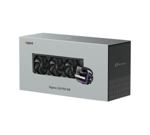 Система водяного охлаждения Ocypus Sigma L36 PRO BK, 360mm, LCD Pump, 3x120mm FDB fans, LGA115X/1200/1700/18XX, AM4/AM5
