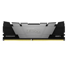 Память оперативная/ Kingston 64GB 3200MT/s DDR4 CL16 DIMM (Kit of 4) 1Gx8 FURY Renegade Black