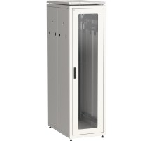 ITK Шкаф сетевой 19" LINEA N 42U 600х1000 мм стеклянная передняя дверь, задняя перфорированная серый