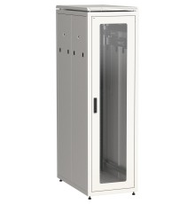 ITK Шкаф сетевой 19" LINEA N 42U 600х1000 мм стеклянная передняя дверь, задняя перфорированная серый