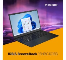 Ноутбук IRBIS BreezeBook 15 15NBC1015  Intel N100 15.6"LCD 1920*1080 IPS,8GB LPDDR 5 4800 +256GB SSD, AC wifi,camera: 2MP,5000mha battery,USB TYPE C,Windows 11 Pro RUS/plas (существенное повреждение коробки)