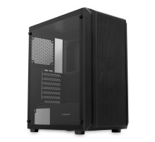 Корпус без блока питания/ Case HSPD M730, Mesh Mid Tower, Black, TG, 0.4 SPCC, no fans, E-ATX, ATX, mATX, mITX, 155/280/175-200mm, 2x2.5", 2x3.5", 7xPCI, 1xUSB-A 3.0, 2xUSB-A 1.0, 335x193x445mm