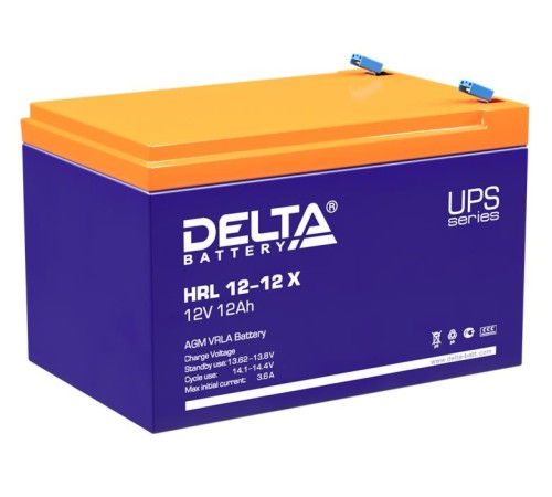 Аккумуляторная батарея Delta Аккумуляторная батарея для ИБП HRL 12-12 X (12V/12Ah)