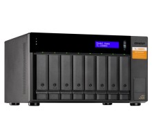 Полка расширения сетевого хранилища без дисков/ SMB QNAP TL-D800S SATA expansion enclosure, 8-tray 3,5"/2,5" w/o HDD. 2xSFF-8088, hardware RAID support, desktop version.