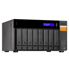 Полка расширения сетевого хранилища без дисков/ SMB QNAP TL-D800S SATA expansion enclosure, 8-tray 3,5"/2,5" w/o HDD. 2xSFF-8088, hardware RAID support, desktop version.