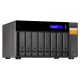 Полка расширения сетевого хранилища без дисков/ SMB QNAP TL-D800S SATA expansion enclosure, 8-tray 3,5"/2,5" w/o HDD. 2xSFF-8088, hardware RAID support, desktop version.