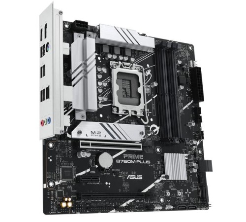 Материнская плата ASUS PRIME B760M-PLUS, LGA1700, B760, 4*DDR5, 4*SATA, 2*M.2, 2*USB 3.2, 4*USB 2.0, 2*PCIx16, 1*PCIx1, DP+HDMI, mATX; 90MB1GY0-M0EAY0