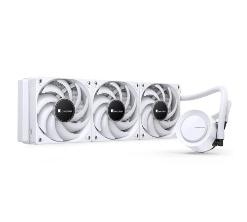 Система жидкостного охлаждения/ Water Cooling System JONSBO TG-360 White (300W, 360mm, White, ARGB/ Fans: 3x120mm, 66.19CFM, 35.4dBA, 1800RPM/ Pump height 72mm, 30dBA, 2400RPM, Rad thickness 27mm/ S: 1700, 1200, 115X, AM5, AM4) Система жидкостного охлаждения/ Water Cooling System JONSBO TG-360 White (300W, 360mm, White, ARGB/ Fans: 3x120mm, 66.19CFM, 35.4dBA, 1800RPM/ Pump height 72mm, 30dBA, 2400RPM, Rad thickness 27mm/ S: 1700, 1200, 115X, AM5, AM4)