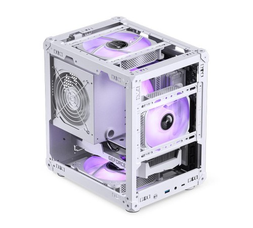 Корпус без блока питания/ Case JONSBO C6-ITX, Micro-Tower, no fan, 1xUSB-A 3.0 + 1xUSB-C 3.1, mDTX, mITX White