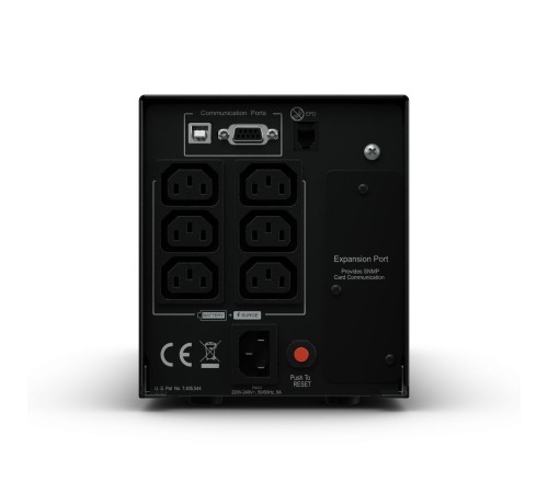 ИБП CyberPower PR750ELCD, Line-Interactive, 750VA/675W, 6 IEC-320 С13 розеток, USB&Serial, SNMPslot, LCD дисплей, Black, 0.48х0.27х0.28м., 13.5кг./ UPS Line-Interactive CyberPower  PR750ELCD 750VA/675W USB/RS-232/EPO/SNMPslot (6 IEC С13)