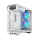 Корпус ПК без блока питания/ Case Fractal Design Torrent RGB TG Clear Tint, Full-Tower, 2x180mm + 3x140mm RGB, 2xUSB-A 3.2 + 1xUSB 3.2 Type-C E-ATX, SSI-CEB, SSI-EEB, ATX, mATX, mITX White