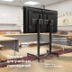 ONKRON мобильная стойка для ТВ 50"-100", макс 120кг, наклонная, чёрная TS1991