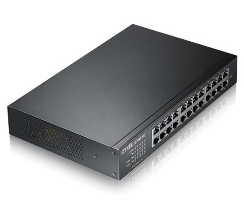 Коммутатор Smart L2 Zyxel GS1900-24E, rack 19", 24xGE, настольный, бесшумный
