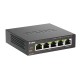 коммутатор D-Link Неуправляемый PoE-коммутатор, 5x1000Base-T (4x1000Base-T PoE), PoE-бюджет 60 Вт, корпус металл
