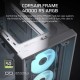 Корпус без блока питания/ Case Corsair Frame 4000D RS ARGB, Midi-Tower, TG, 3x120mm ARGB, 2xUSB-A 3.2, 1xUSB 3.2 Type-C, E-ATX, ATX, mATX, mITX White
