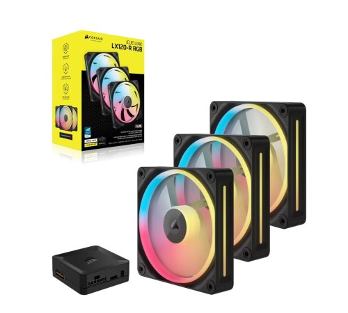 Кулер для корпуса/ Case Cooler Corsair iCUE LINK LX120-R RGB Reverse (120x120x25mm, 4-pin PWM, RGB, 66.7CFM, 37.7dBA, 2400RPM, Black, 3pcs) Кулер для корпуса/ Case Cooler Corsair iCUE LINK LX120-R RGB Reverse (120x120x25mm, 4-pin PWM, RGB, 66.7CFM, 37.7dBA, 2400RPM, Black, 3pcs)