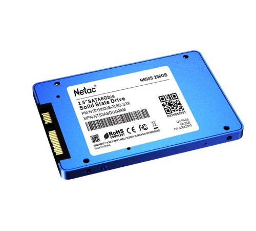 SSD накопитель Netac SSD N600S 256GB 2.5 SATAIII 3D NAND, 7mm, R/W up to 540/490MB/s, TBW 140TB, 5y wty SSD накопитель Netac SSD N600S 256GB 2.5 SATAIII 3D NAND, 7mm, R/W up to 540/490MB/s, TBW 140TB, 5y wty