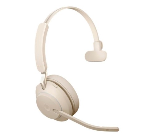 Гарнитура беспроводная/ Jabra Evolve2 65, Link380a MS Mono Stand Beige