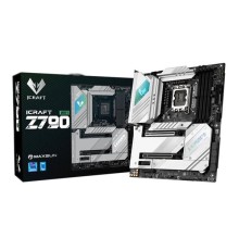 Материнская плата MAXSUN MS-iCraft Z790 WIFI, LGA1700, Z790, 4*DDR5, 4*SATA3, 4*M.2, 4*USB 3.2, 4*USB 2.0, Type-C, 1*PCIEx16, 2*PCIEx4, 1*PCIEx1, HDMI+DP, ATX