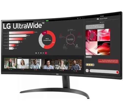 Монитор LG LCD 34WR50QK-B/ LG UltraWide 34WR50QK-B 34"Curved (1800R) VA monitor, 3440x1440, 300cd/m2, 21:9, 3000:1, 5мс (GtG), HDMIx2, DP, Headphone Out, 100Hz, 178/178, HDR 10, VESA (100x100 мм), sRGB 99%, внешний БП, Tilt, black Монитор LG LCD 34WR50QK-B/ LG UltraWide 34WR50QK-B 34"Curved (1800R) VA monitor, 3440x1440, 300cd/m2, 21:9, 3000:1, 5мс (GtG), HDMIx2, DP, Headphone Out, 100Hz, 178/178, HDR 10, VESA (100x100 мм), sRGB 99%, внешний БП, Tilt, black
