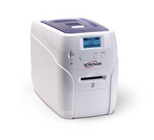 Принтер для печати на пластиковых картах Pointman Nuvia N10, односторонний, ручная подача карт CR-80, USB2.0 (High-Speed), RS-232, Built in 10/100 Ethernet, ЖК дисплей