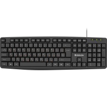 Defender Проводная клавиатура Concept HB-164 RU,черный,104+FN,1.8м