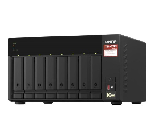Сетевое хранилище без дисков/ SMB QNAP TS-873A-8G NAS, 8 trays 3,5"/2,5", 2x2,5 GbE BASE-T, 2 x M.2 NVMe 2280 slots, quad-core AMD Ryzen V1500B 2,2 GHz, 8 GB SO-DIMM DDR4 (1 x 8 GB) up to 64GB (2x32 GB) Сетевое хранилище без дисков/ SMB QNAP TS-873A-8G NAS, 8 trays 3,5"/2,5", 2x2,5 GbE BASE-T, 2 x M.2 NVMe 2280 slots, quad-core AMD Ryzen V1500B 2,2 GHz, 8 GB SO-DIMM DDR4 (1 x 8 GB) up to 64GB (2x32 GB)