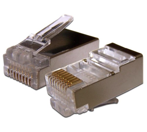Коннектор RJ45 STP 8P8C, универсальный, для толстого кабеля, cat.6, 100 шт. Коннектор RJ45 STP 8P8C, универсальный, для толстого кабеля, cat.6, 100 шт.