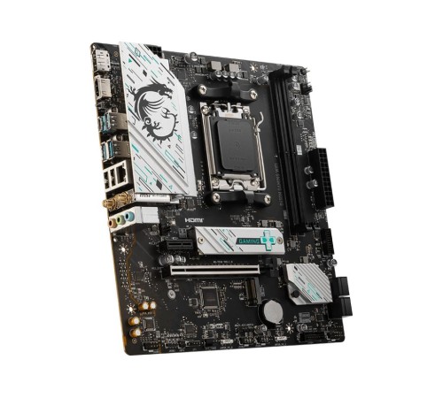 Материнская плата/ MB MSI AMD B650 sAM5, 2xDDR5(128GB), HDMI 2.1/DP, 1xPCIe 4.0x16, 1xPCIe 3.0, 1xLAN (2.5GbE), Wi-Fi, BT, 4xSATA 6Gb/s, 2xM.2, 1xUSB-C, 3xUSB 3.2, 2xUSB 2.0, mATX Материнская плата/ MB MSI AMD B650 sAM5, 2xDDR5(128GB), HDMI 2.1/DP, 1xPCIe 4.0x16, 1xPCIe 3.0, 1xLAN (2.5GbE), Wi-Fi, BT, 4xSATA 6Gb/s, 2xM.2, 1xUSB-C, 3xUSB 3.2, 2xUSB 2.0, mATX
