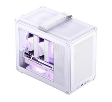 Корпус без блока питания/ Case JONSBO C6 MAX Handle, Mini-Tower, TG, no fan, 1xUSB-A 3.0 + 1xUSB-C 3.1, mATX, mITX White