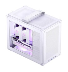 Корпус без блока питания/ Case JONSBO C6 MAX Handle, Mini-Tower, TG, no fan, 1xUSB-A 3.0 + 1xUSB-C 3.1, mATX, mITX White