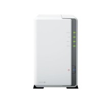 Системы хранения данных Synology QC 1,7GhzCPU/1Gb/RAID0,1/upto 2 HP HDD SATA(3.5')/2xUSB3.2/1xGbE/iSCSI/2xIPcam(upto 12)/1xPS/1YW (DS223j) repl DS220j